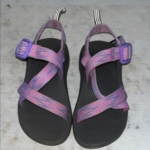 Chaco Kids' Z/1 Ecotread sandals in the "Squall Purple Rose" colorway | size 12